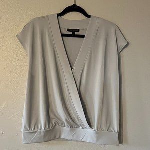 Banana Republic Draped Cap Sleeve Blouse | Size L